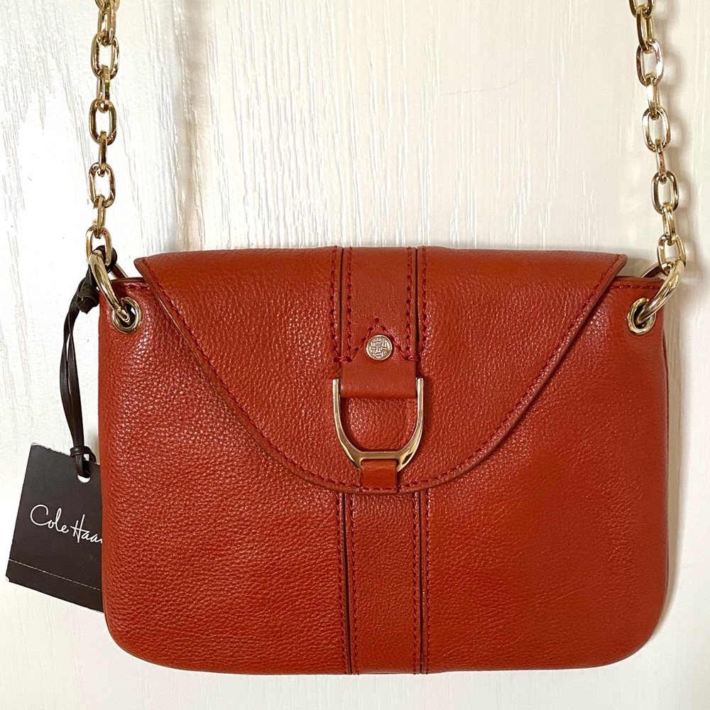 NWT Cole Haan Crossbody Mini Flap with Chain